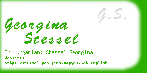 georgina stessel business card
